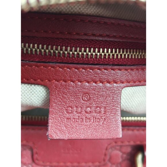 Pre-owned Gucci Microguccissima Medium Joy Boston Red - Picture 6 of 14